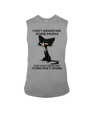 I DON'T UNDERSTAND STUPID PEOPLE Sleeveless Tee tile
