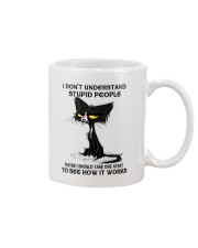 I DON'T UNDERSTAND STUPID PEOPLE Mug tile