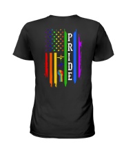 PRIDE AMERICAN FLAG Ladies T-Shirt tile