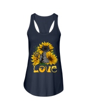 LOVE CAT SUNFLOWER Ladies Flowy Tank tile