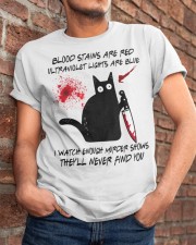 BLOOD STAINS ARE RED Classic T-Shirt apparel-classic-tshirt-lifestyle-26