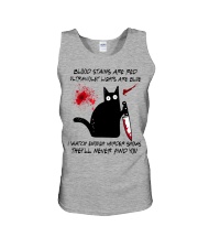 BLOOD STAINS ARE RED Unisex Tank tile
