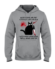 BLOOD STAINS ARE RED Hooded Sweatshirt tile