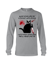 BLOOD STAINS ARE RED Long Sleeve Tee tile