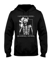 I HATE MORNING PEOPLE Hooded Sweatshirt tile