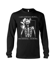 I HATE MORNING PEOPLE Long Sleeve Tee tile
