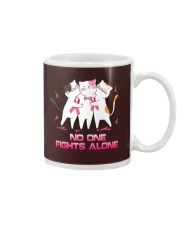 NO ONE FIGHTS ALONE Mug tile