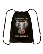 Let Me Pour You a Tall Glass Drawstring Bag tile