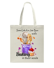 BORN WITH BAKING Tote Bag tile