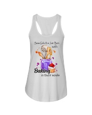 BORN WITH BAKING Ladies Flowy Tank tile