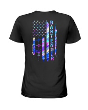 BARTENDER AMERICAN FLAG Ladies T-Shirt tile
