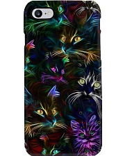 Cat Lights PC Phone Case i-phone-8-case