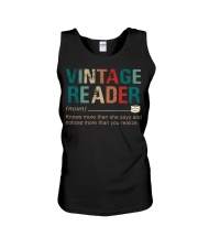 VINTAGE READER Unisex Tank tile