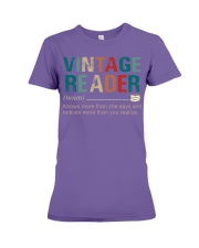 VINTAGE READER Premium Fit Ladies Tee tile