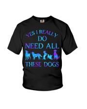 I Really Do Need All These Dogs Youth T-Shirt tile