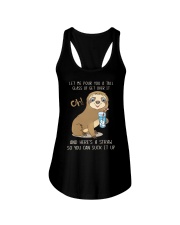 Let Me Pour You a Tall Glass Ladies Flowy Tank tile