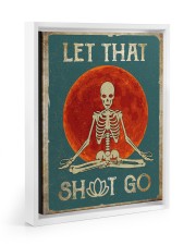 LET THAT SH GO Floating Framed Canvas Prints White tile