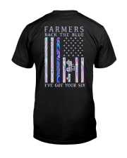 FARMERS BACK THE BLUE Classic T-Shirt back