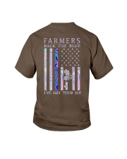 FARMERS BACK THE BLUE Youth T-Shirt tile