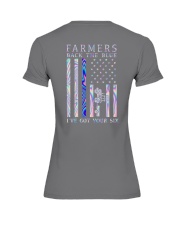 FARMERS BACK THE BLUE Premium Fit Ladies Tee tile