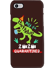 MY 4th Birthday t-rex Phone Case tile