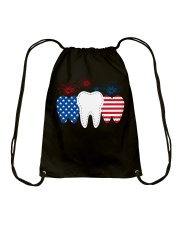 DENTIST INDEPENDENCE DAY Drawstring Bag tile