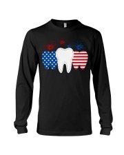 DENTIST INDEPENDENCE DAY Long Sleeve Tee tile