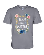 BLUE LIVES MATTER V-Neck T-Shirt tile