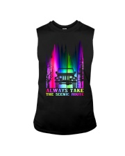 ALWAYS TAKE THE SCENIC ROUTE ABDUCTION Sleeveless Tee tile