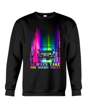 ALWAYS TAKE THE SCENIC ROUTE ABDUCTION Crewneck Sweatshirt tile