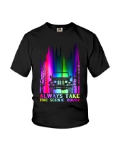 ALWAYS TAKE THE SCENIC ROUTE ABDUCTION Youth T-Shirt tile