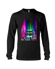 ALWAYS TAKE THE SCENIC ROUTE ABDUCTION Long Sleeve Tee tile