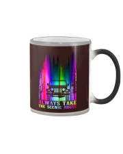 ALWAYS TAKE THE SCENIC ROUTE ABDUCTION Color Changing Mug tile