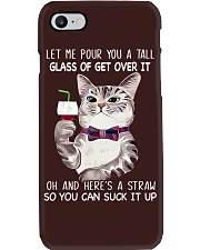 Glass of get over it Phone Case tile