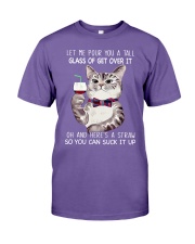Glass of get over it Premium Fit Mens Tee tile