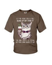 Glass of get over it Youth T-Shirt tile