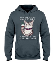 Glass of get over it Hooded Sweatshirt tile