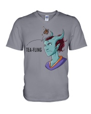 TEA FLING V-Neck T-Shirt tile