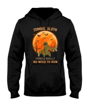 ZOMBIE SLOTH NO NEED TO RUN Hooded Sweatshirt tile