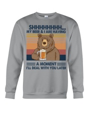 MY BEER AND I ARE HAVING A MOMENT Crewneck Sweatshirt tile