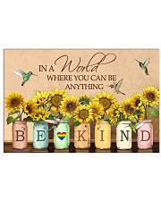 BE KIND SUNFLOWER POSTER 17x11 Poster front