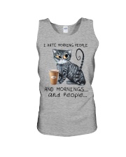 I HATE MORNING PEOPLE Unisex Tank tile
