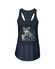 I HATE MORNING PEOPLE Ladies Flowy Tank tile