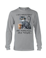 I HATE MORNING PEOPLE Long Sleeve Tee tile