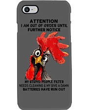 ATTENTION CHICKEN Phone Case tile
