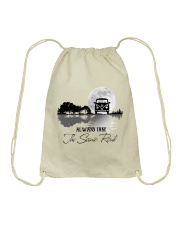 ALWAYS TAKE THE SCENIC ROUTE Drawstring Bag tile