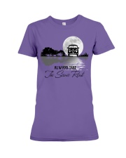 ALWAYS TAKE THE SCENIC ROUTE Premium Fit Ladies Tee tile