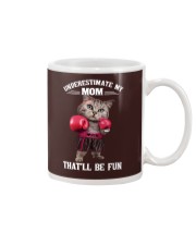UNDRESTIMATE MY MOM Mug tile
