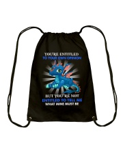 YOU'RE ENTITLED TO YOUR OWN OPINION Drawstring Bag tile