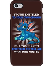 YOU'RE ENTITLED TO YOUR OWN OPINION Phone Case tile